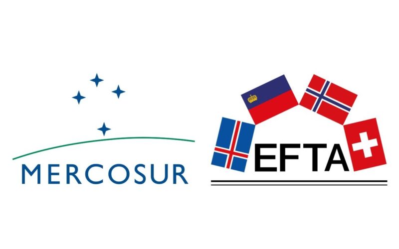 Logos von Mercosur und EFTA