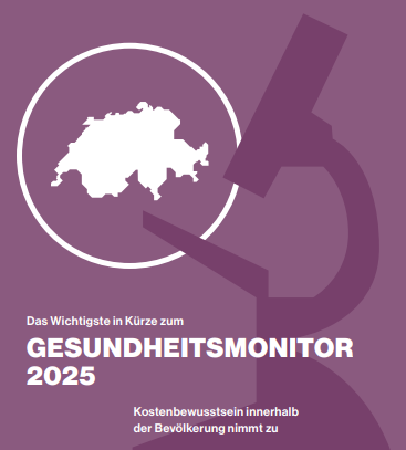 Titelbild «Das Wichtigste in Kürze zum Gesundheitsmonitor 2025»