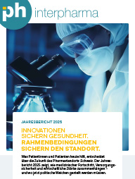 Titelbild der Interpharma-Publikation «Jahresbericht 2025»