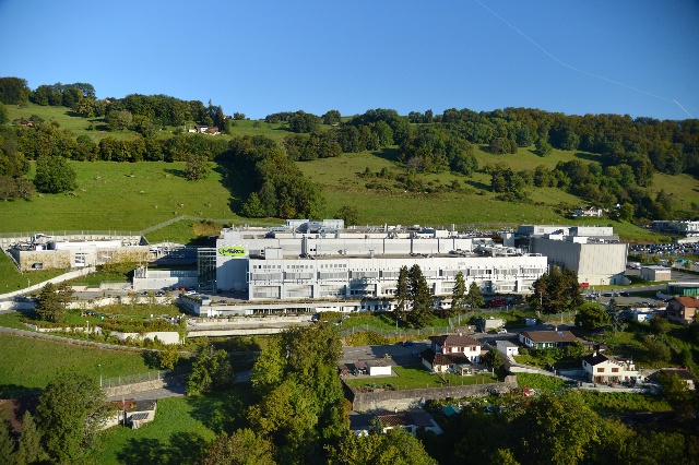 Vue aérienne d’un site de Merck en Suisse